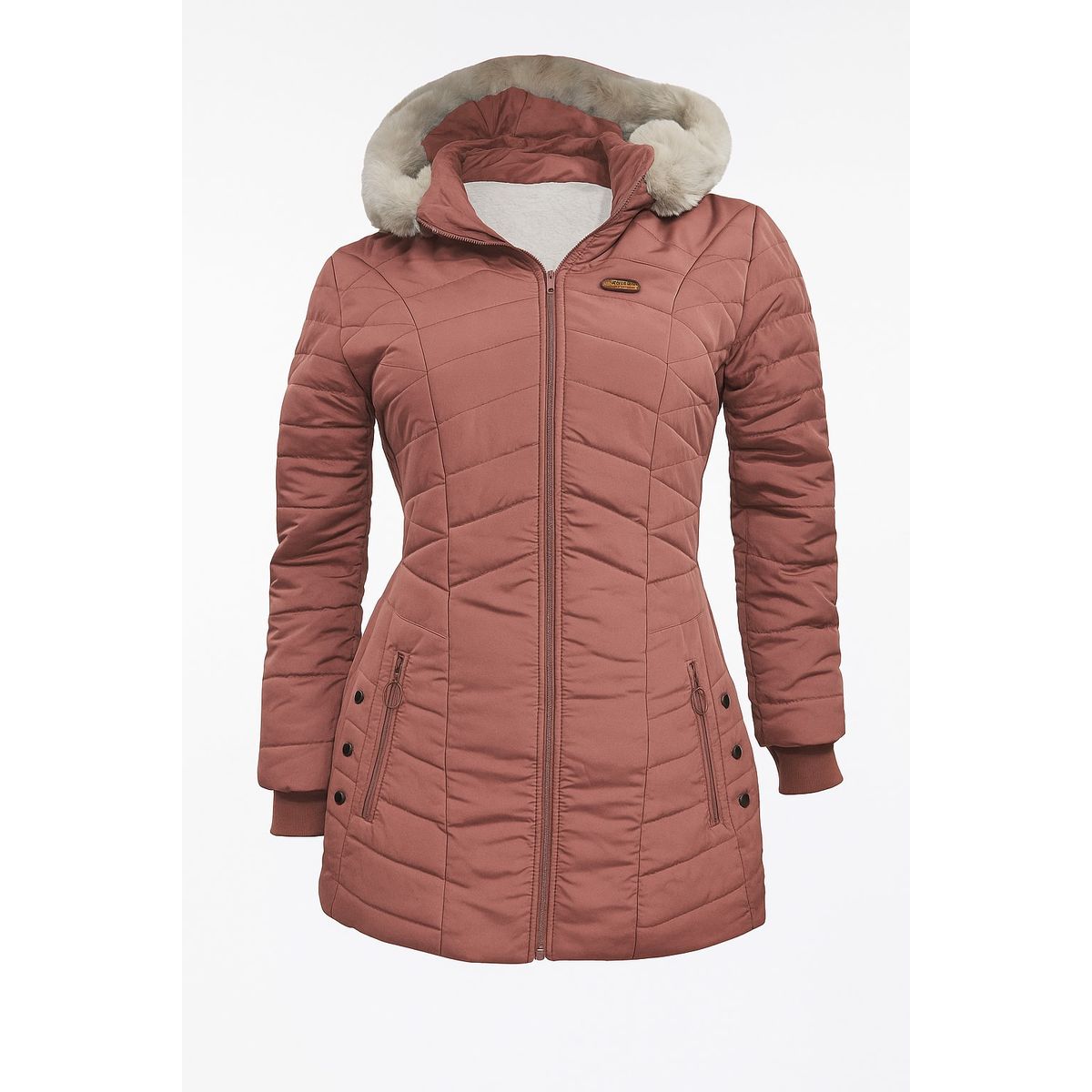 MODA EN CIRCUITO - Chaqueta Impermeable en Gabán para Mujer Forrada en Ovejera