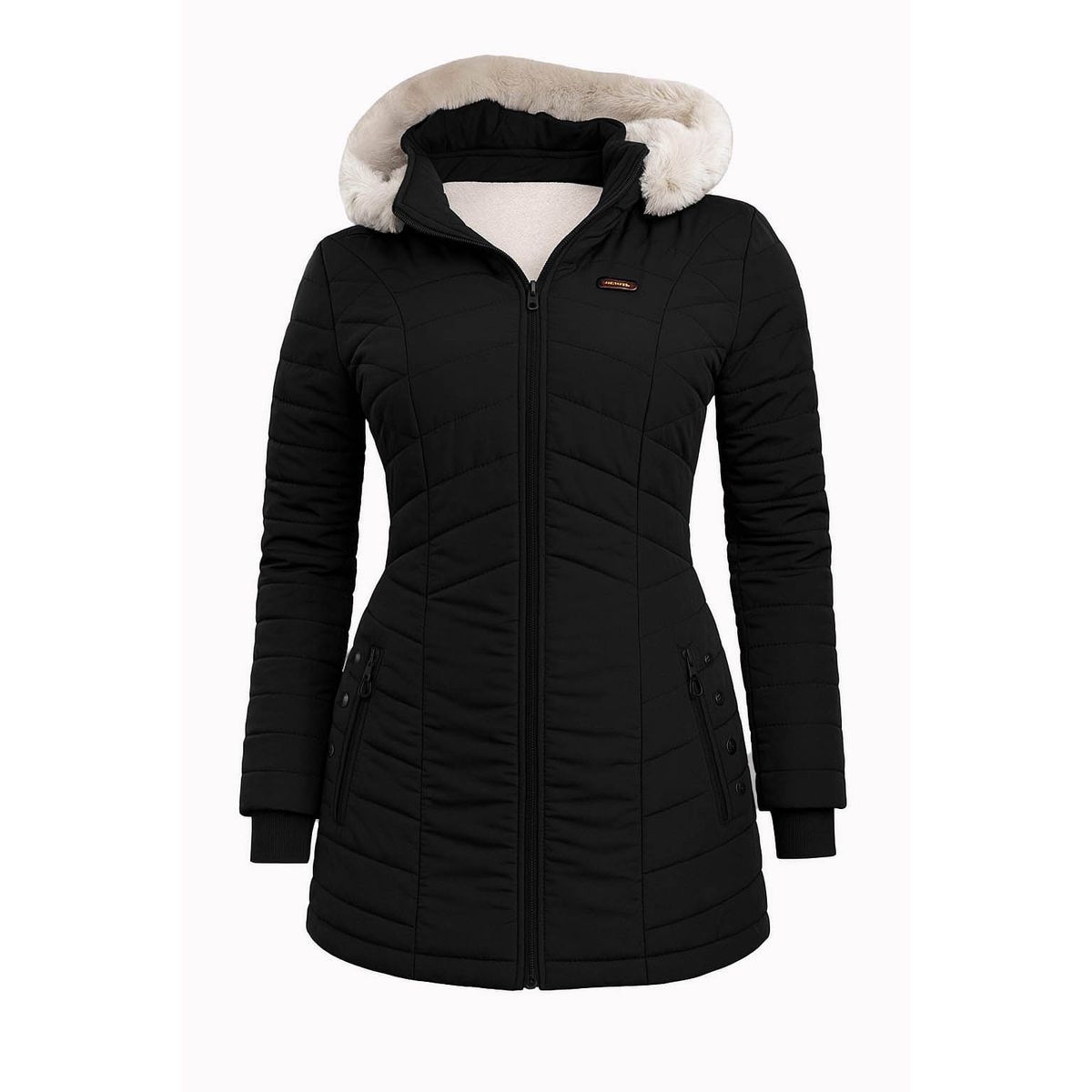 MODA EN CIRCUITO - Chaqueta Impermeable en Gabán para Mujer Forrada en Ovejera