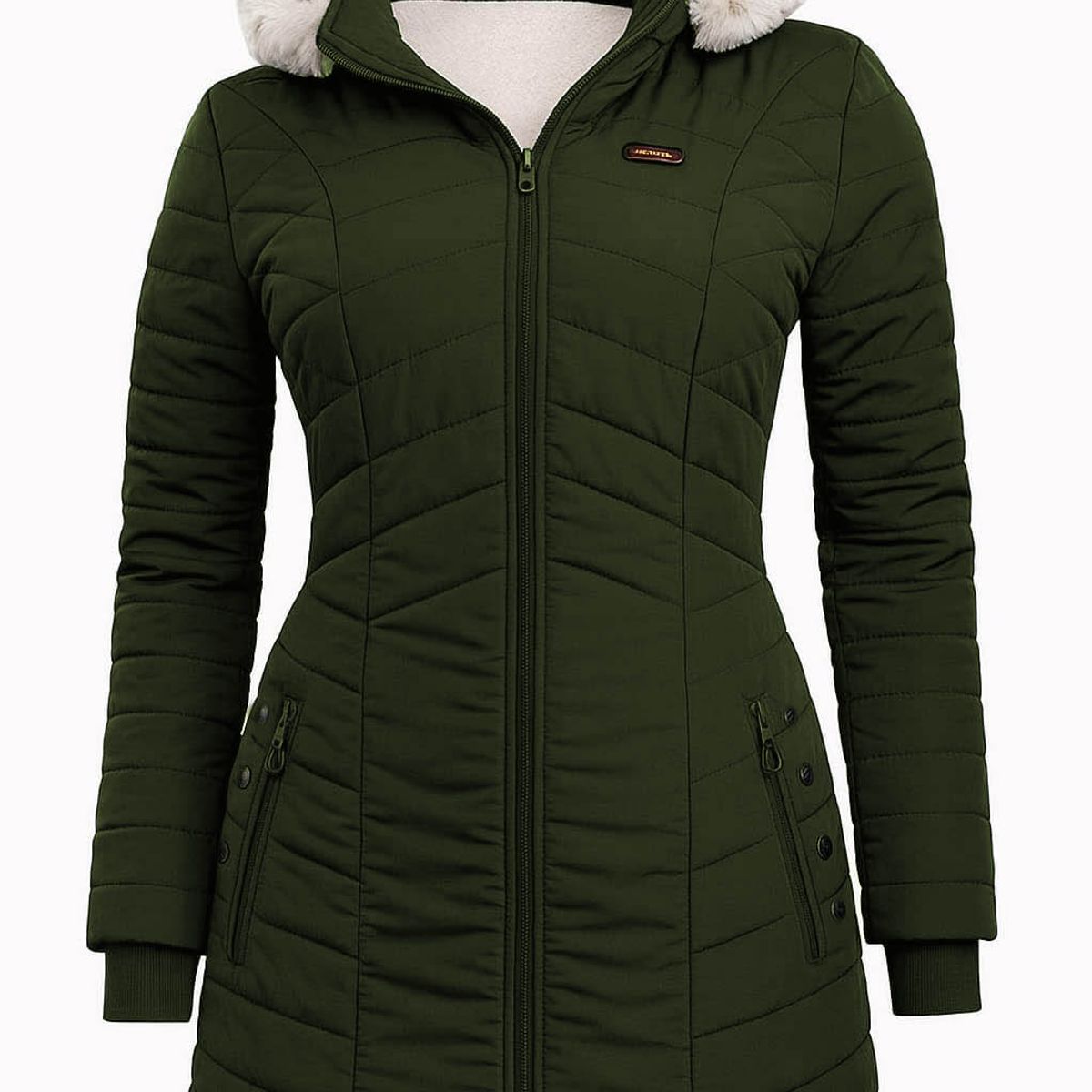 MODA EN CIRCUITO - Chaqueta Impermeable en Gabán para Mujer Forrada en Ovejera