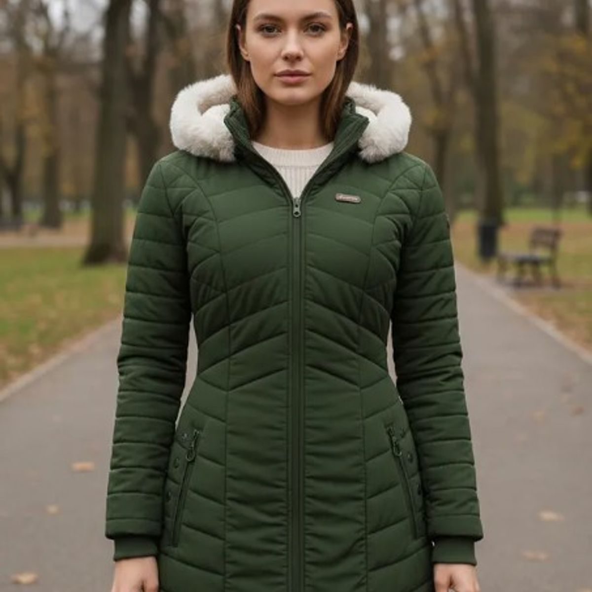 MODA EN CIRCUITO - Chaqueta Impermeable en Gabán para Mujer Forrada en Ovejera