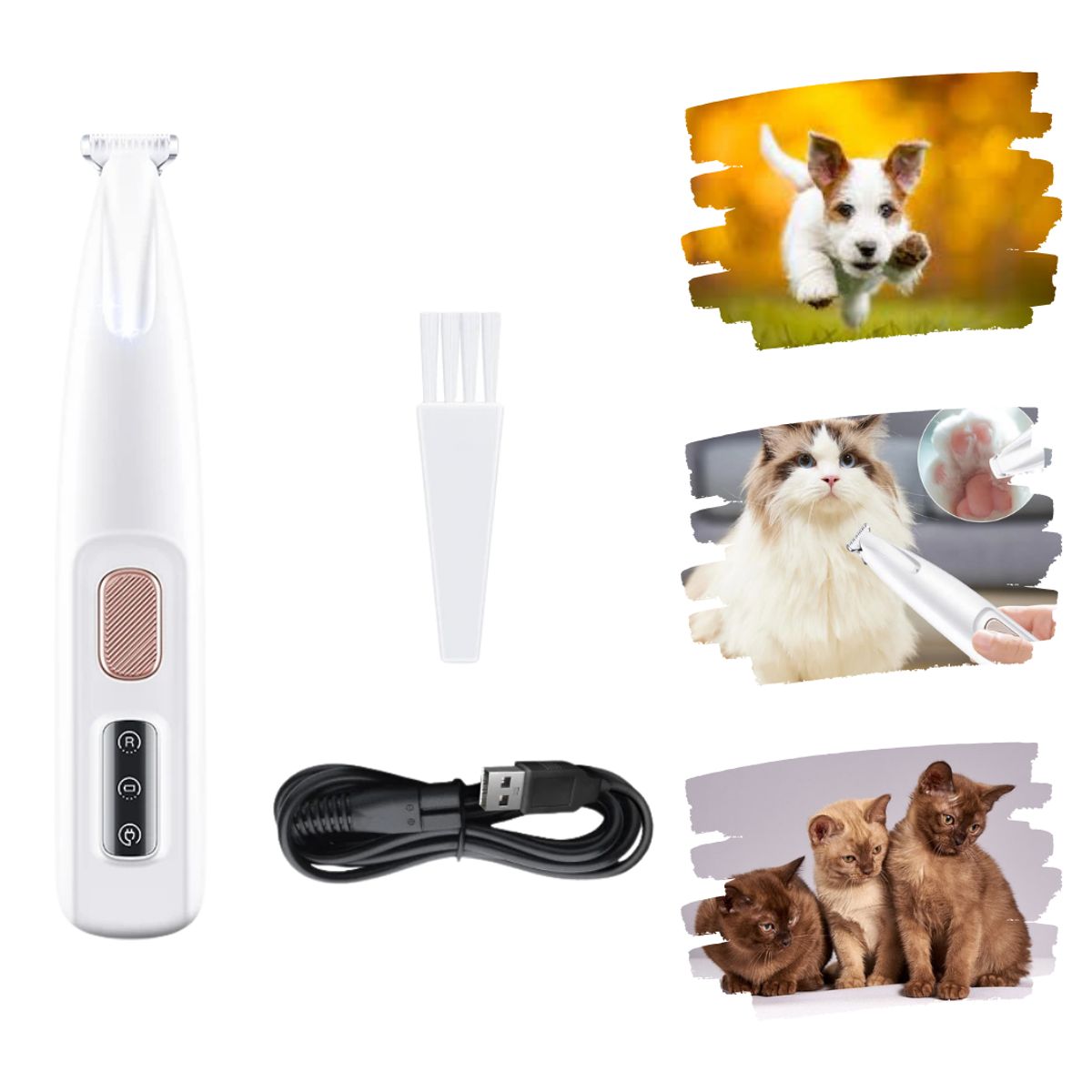 GENERICO - Maquina Peluqueria Para Pelos Patas Mascotas Gatos Y Perros