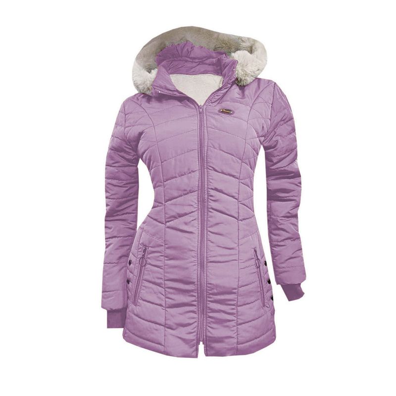 MODA EN CIRCUITO - Chaqueta Impermeable en Gabán para Mujer Forrada en Ovejera