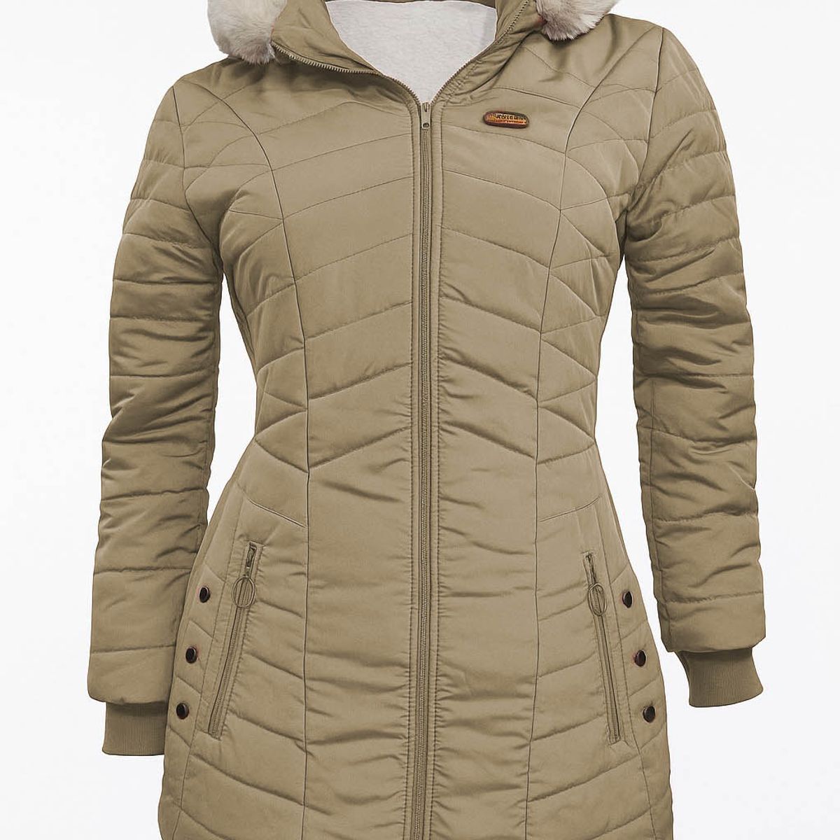 MODA EN CIRCUITO - Chaqueta Impermeable en Gabán para Mujer Forrada en Ovejera