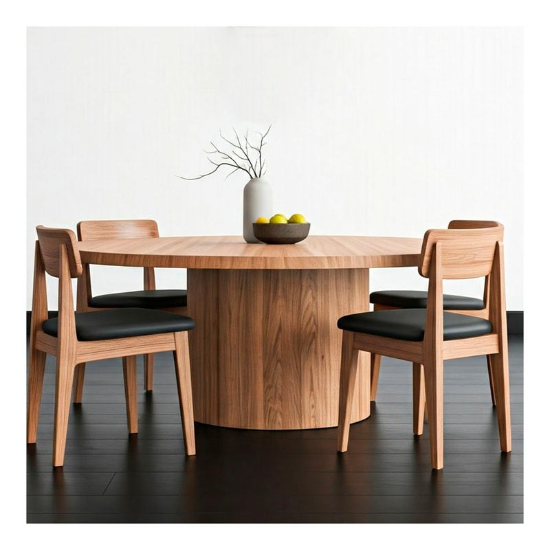 22 GRADOS DECORACION - Mesa Comedor Europe en Roble Natural diametro 140cm