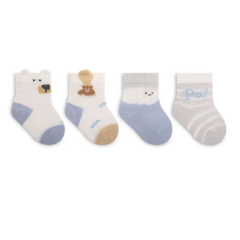 MUNDO BEBE - Medias x 4 Set Para Niño Niña  Para Bebés