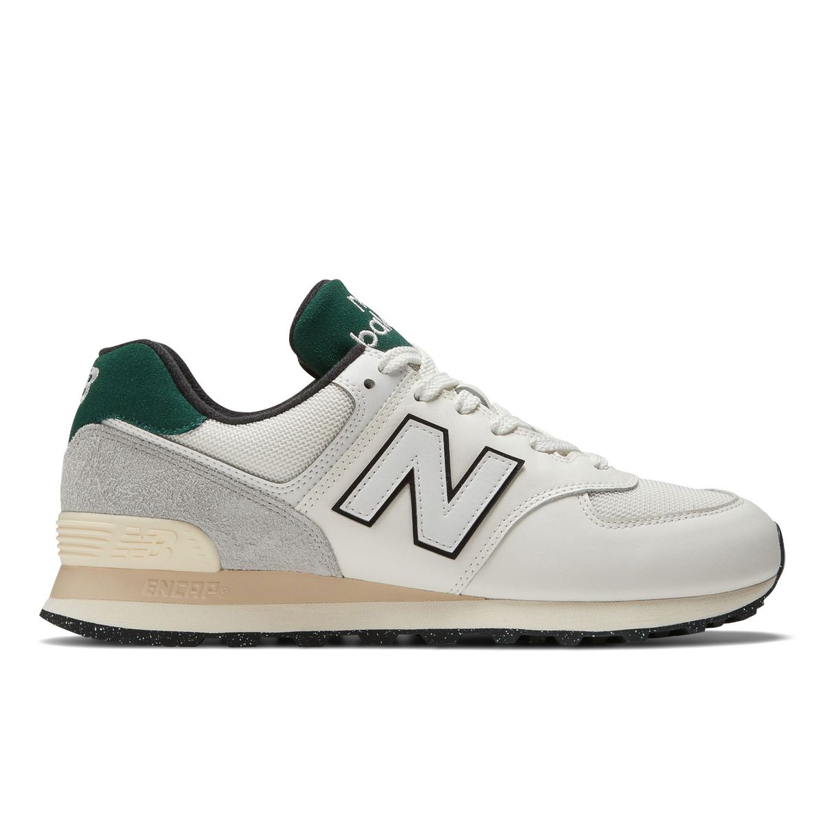 NEW BALANCE - Tenis Zapatilla Marca Original New Balance 574 Blanco/Verde