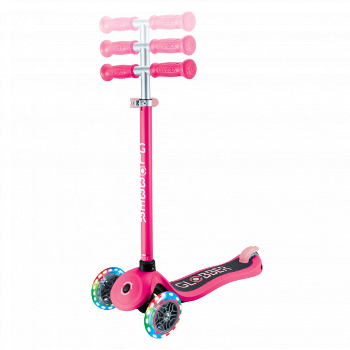 GLOBBER - Patineta Primo Lights Fucsia Ruedas Luces Led Para Niños