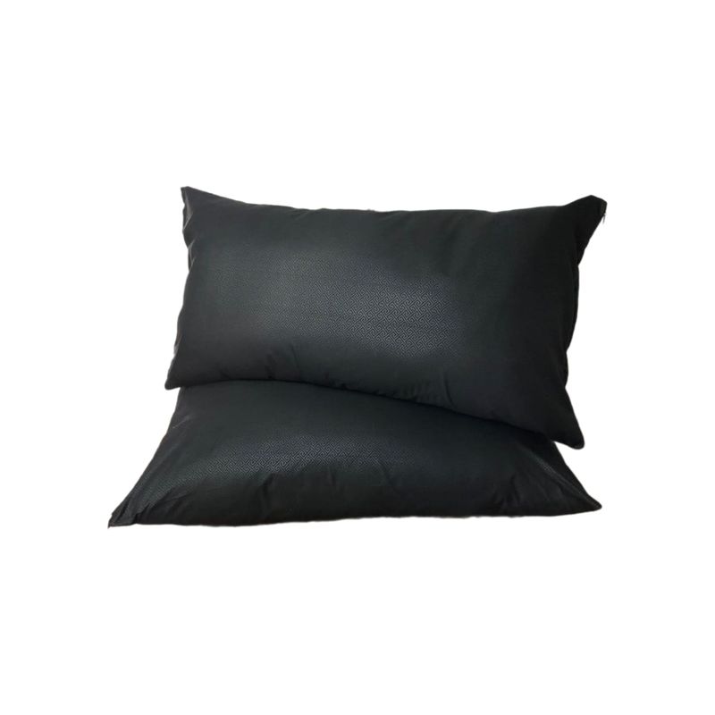 GENERICO - Almohada Para Cama king 90x50 cm Siliconada Color Negro