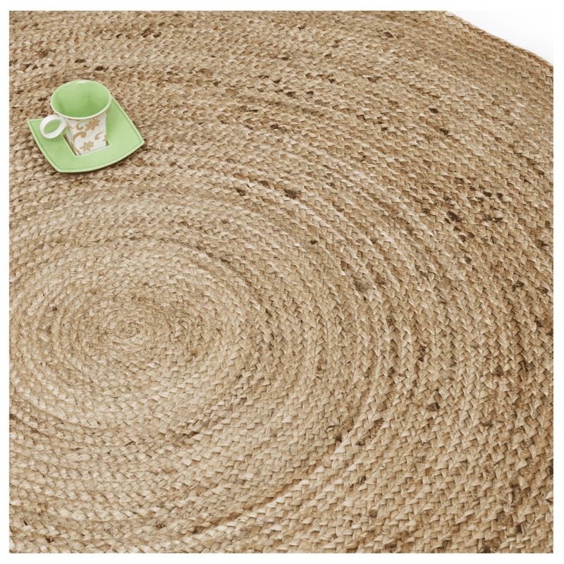 GENERICO - Alfombre Yute Natural IC-12606 / Medidas: 1.50 diámetro