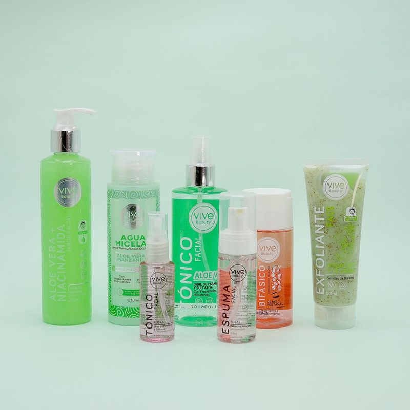 GENERICO - Kit Facial Frescura Natural – 7 productos + bolso