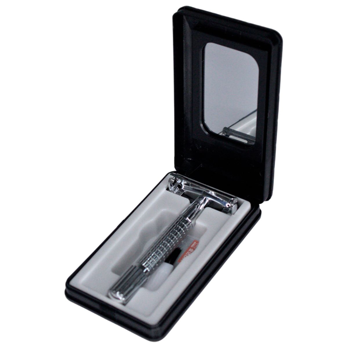 VITTORIA - Máquina Afeitar Barbera Clásica Estuche + 60 Cuchillas Dorco NEGRO