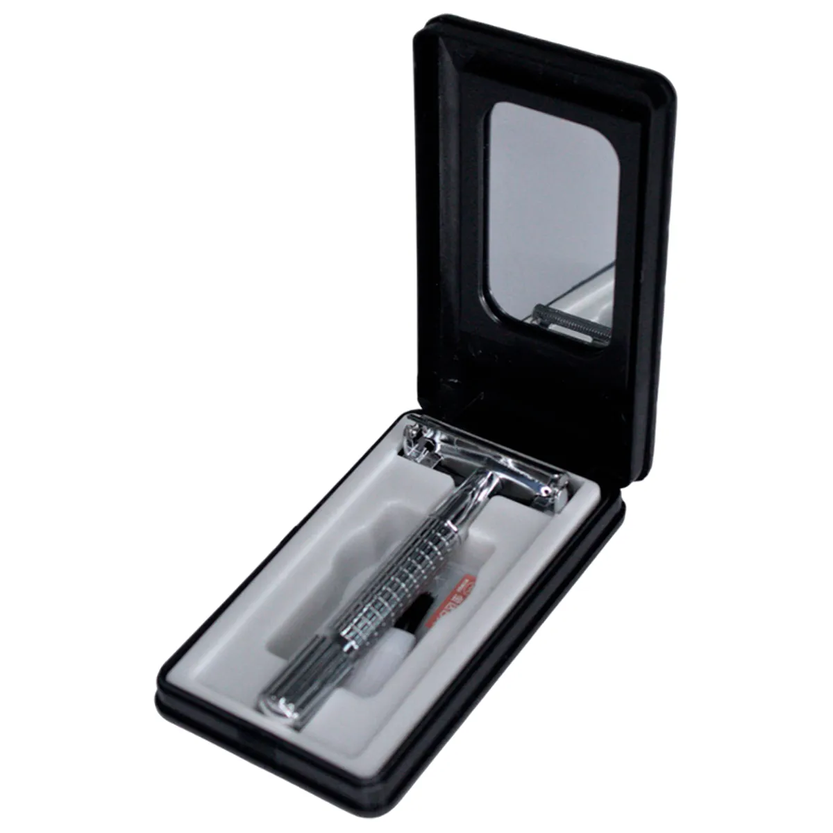 VITTORIA - Máquina Afeitar Barbera Clásica Estuche + 60 Cuchillas Dorco NEGRO