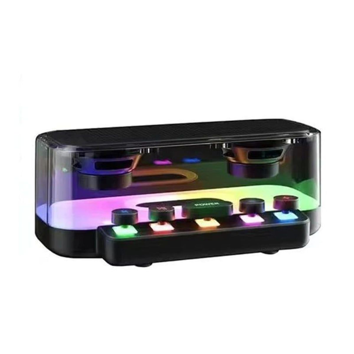 GENERICO - Parlante Portátil Speaker Portátil Inalámbrico Led Rgb