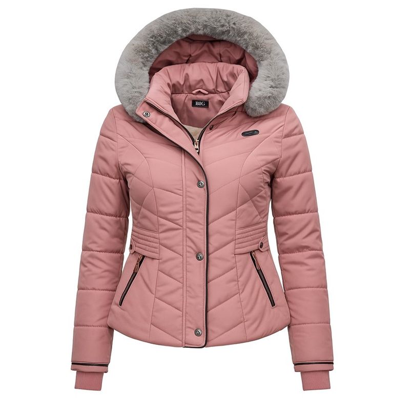 MODA EN CIRCUITO - Chaqueta Impermeable Corta para Mujer Forrada en Ovejero