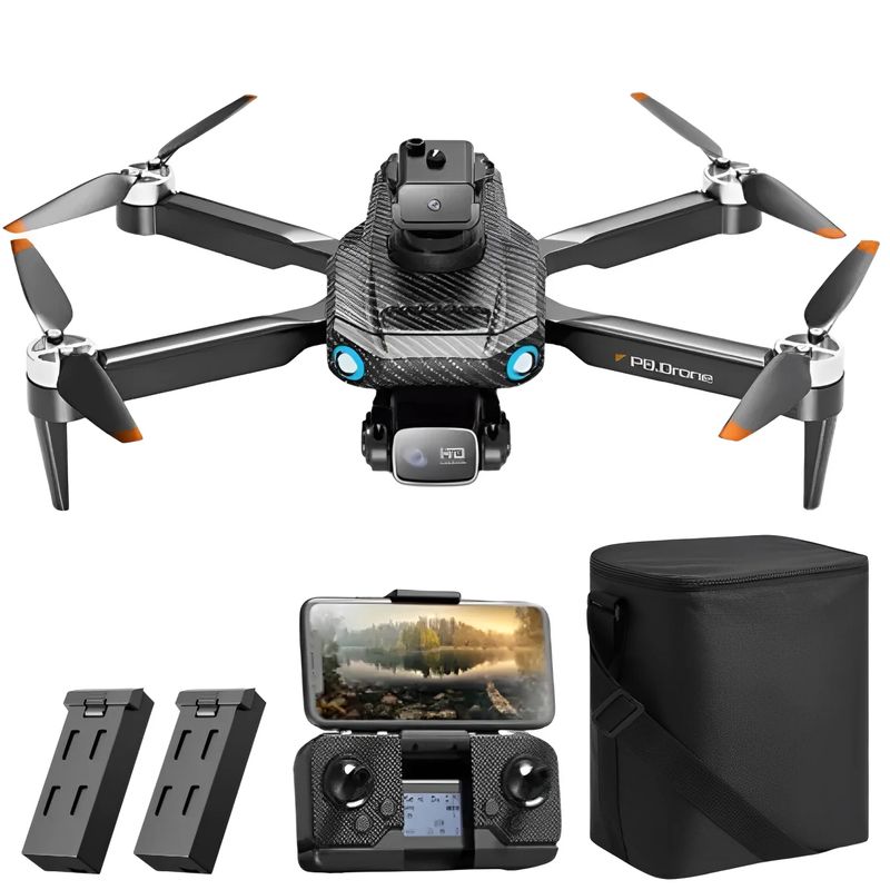 GENERICO - Drone  GPS T3 PRO Plegable Doble Cámara Estuche Y 2 Baterías