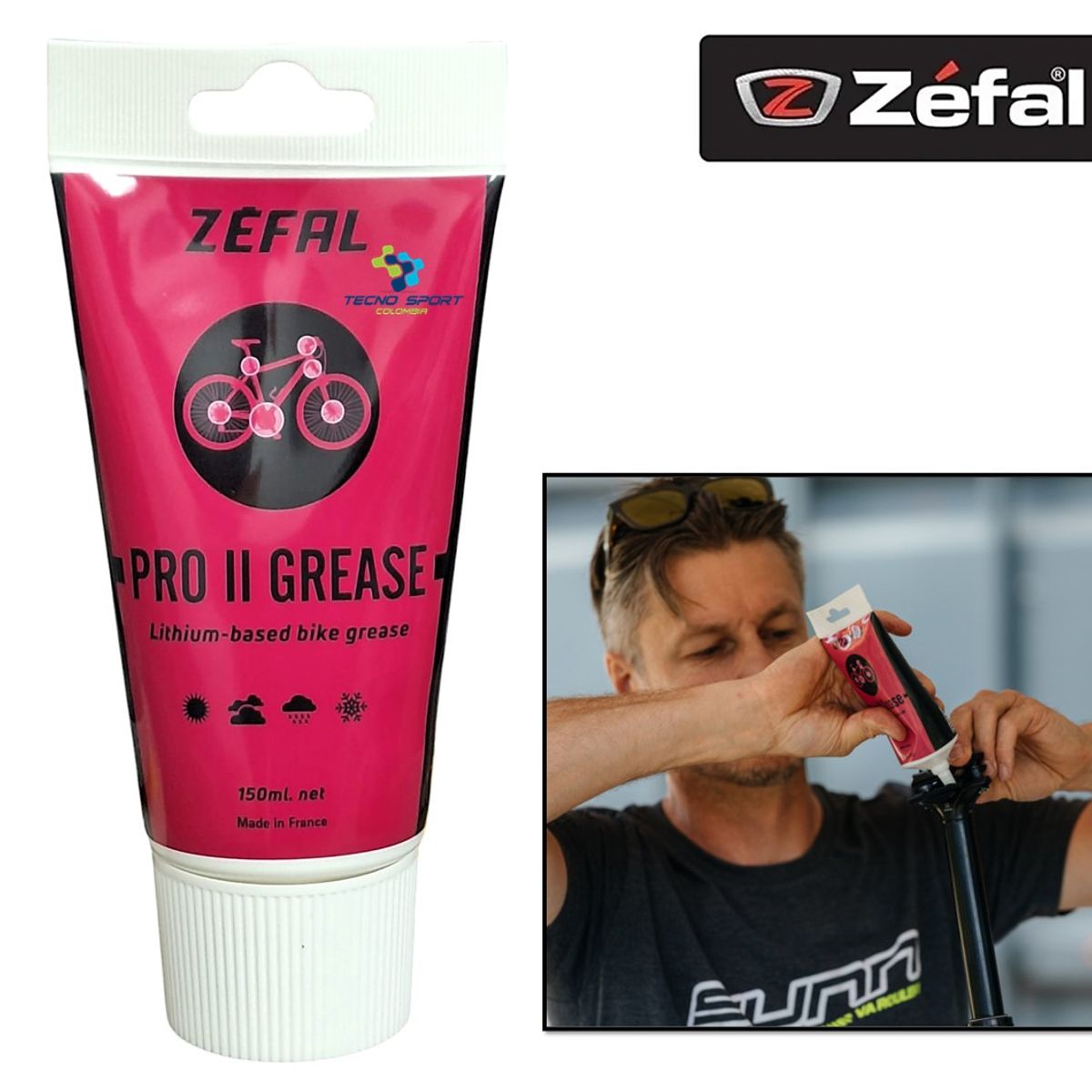 ZEFAL - Grasa Lubricante Zéfal Pro Il Lithium Bicicleta 150 Ml