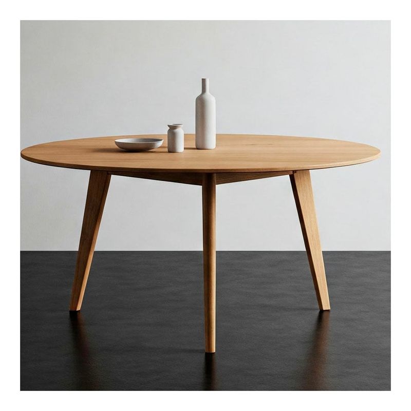 22 GRADOS DECORACION - Mesa Comedor Madonna en Roble Natural diametro 110cm