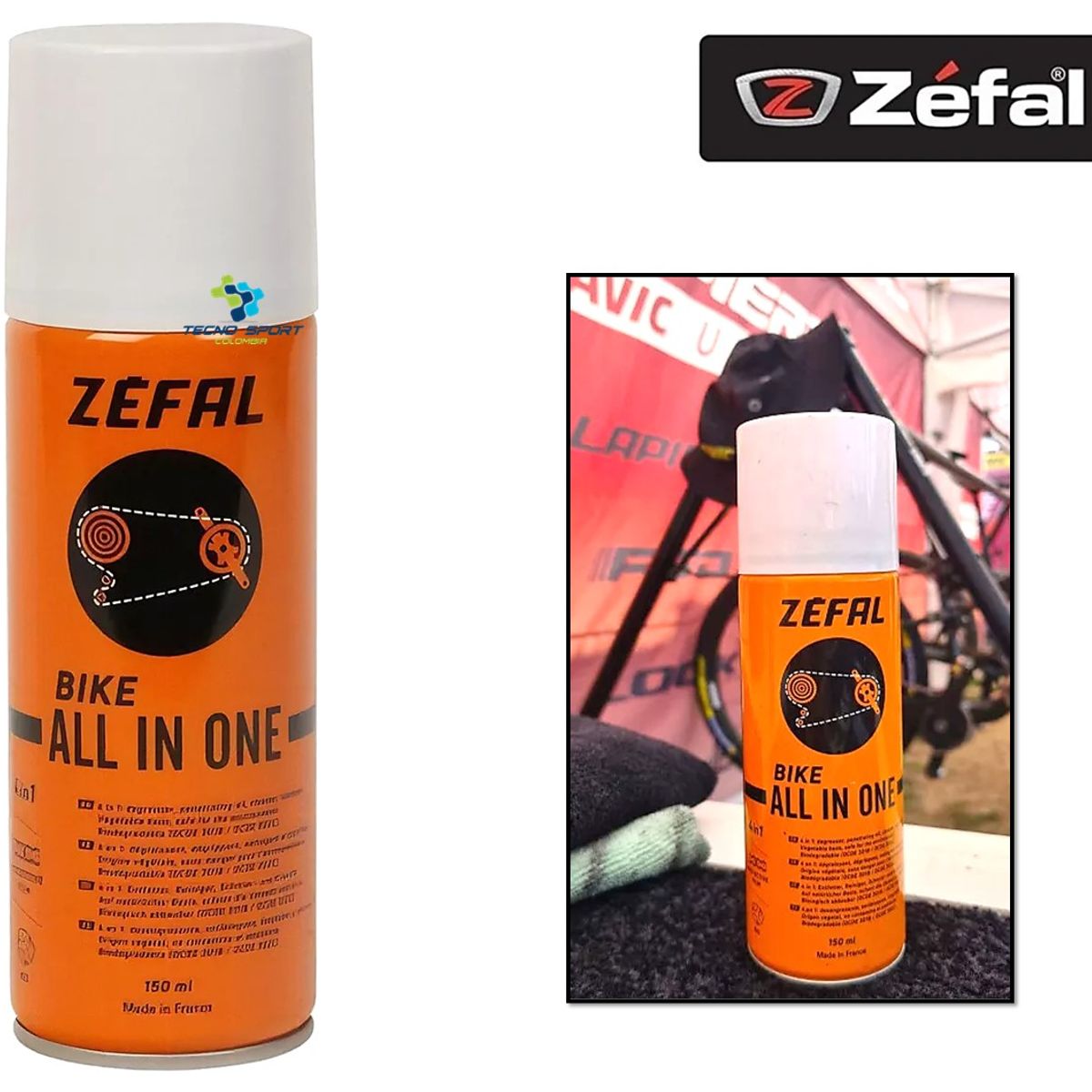 ZEFAL - Desengrasante Lubricante Cadena Bicicleta Zefal 150ml