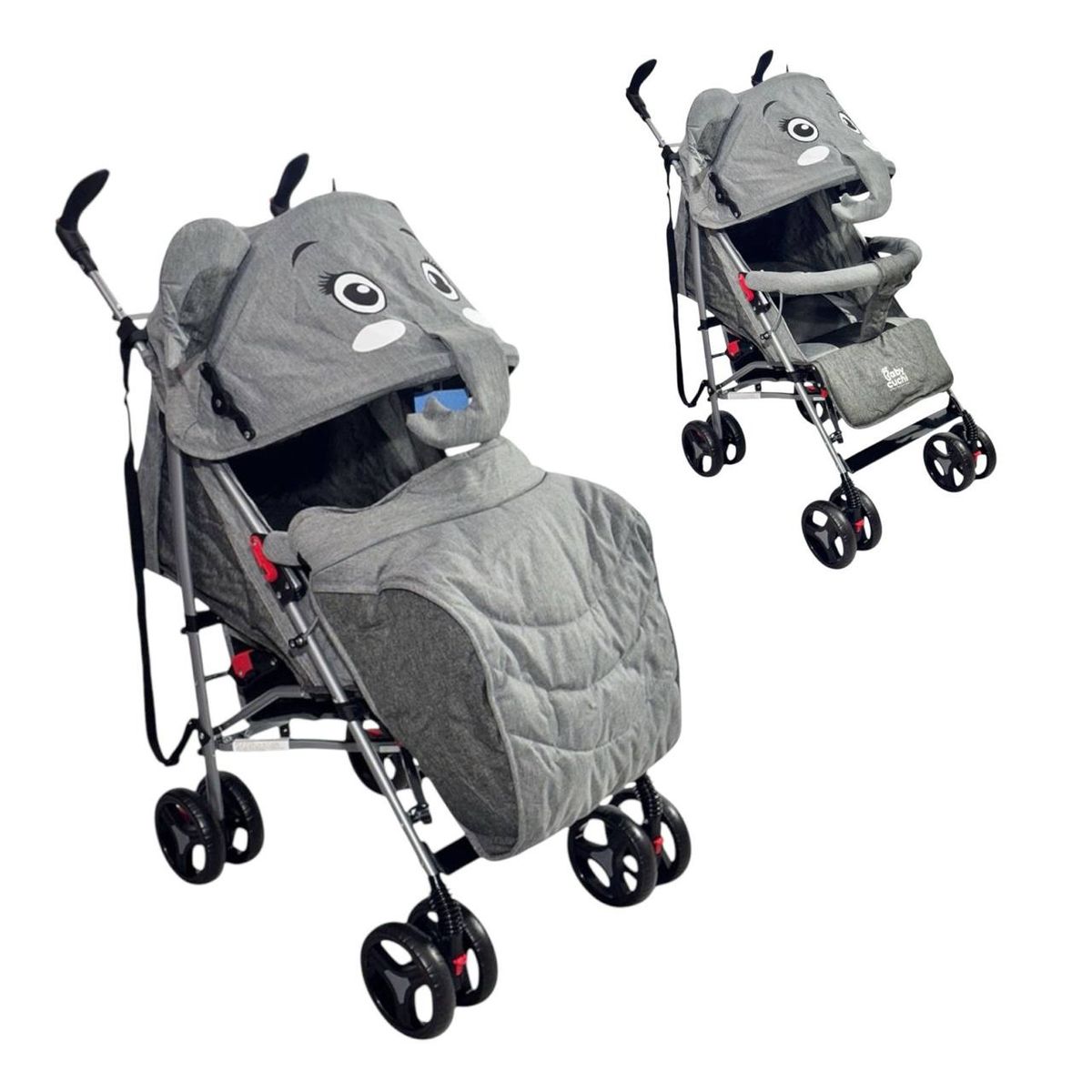 BRITOCHET - Coche Paseador para bebé y niños REF COH125 Gris