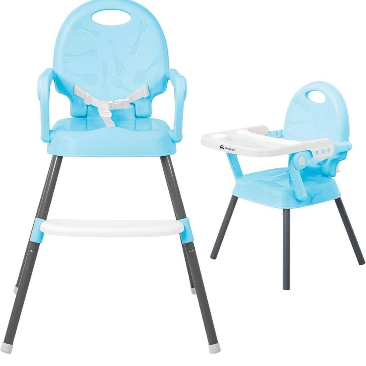 BRITOCHET - Silla Comedor Convertible 4 En 1 REF SIL122 Azul