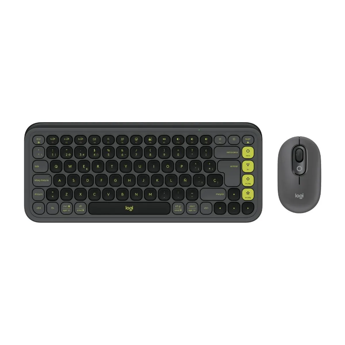 LOGITECH - COMBO LOGITECH TECLADO MOUSE POP ICON COMBO-GRAPHITE