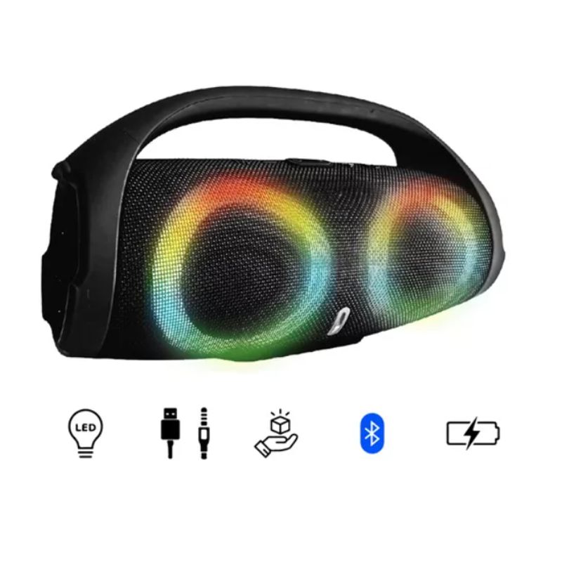 INNOVA - Parlante Portatil Boom Mega Bass Sound Luces Bluetooth Tws Resiste