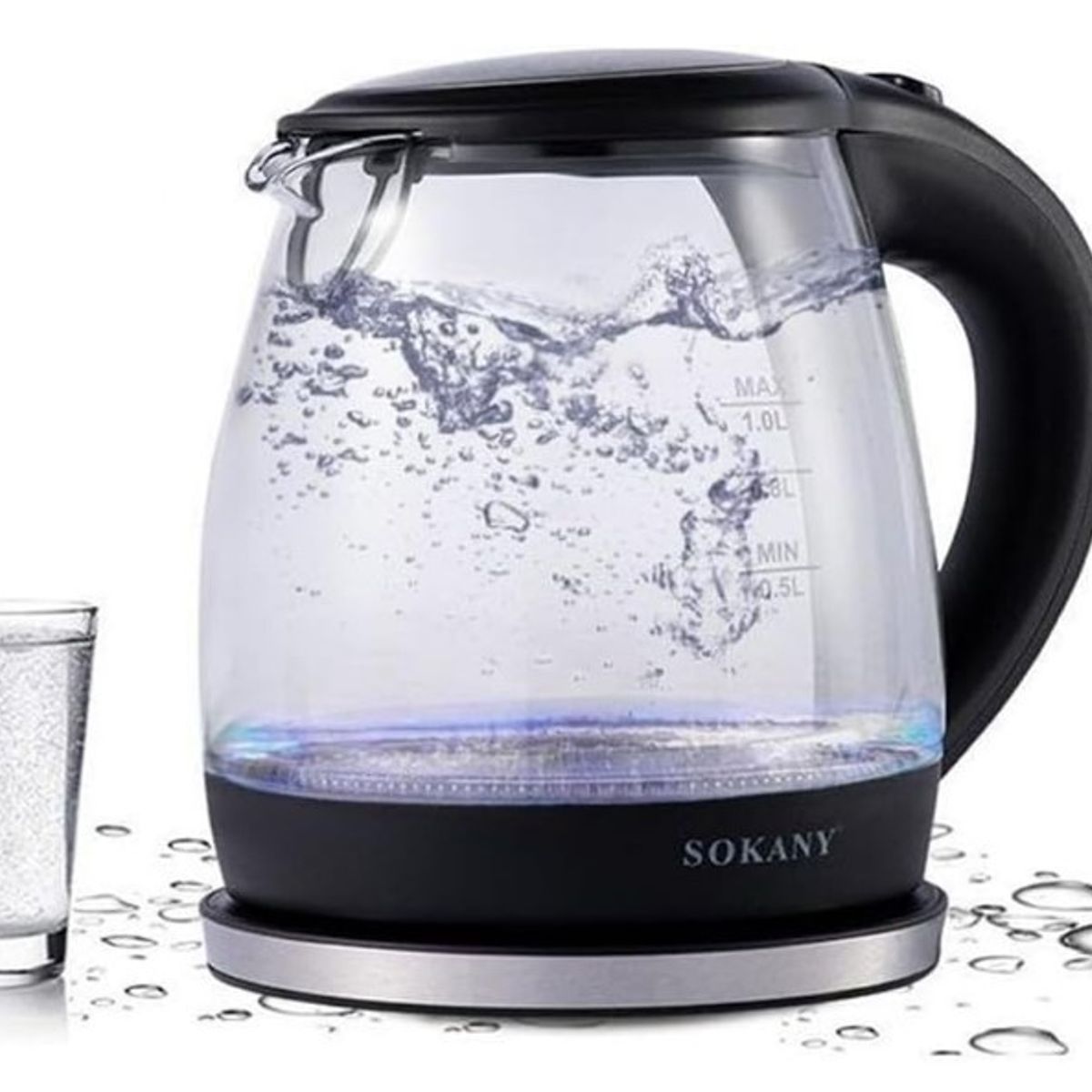 SOKANY - Jarra Hervidor Eléctrico 1 L