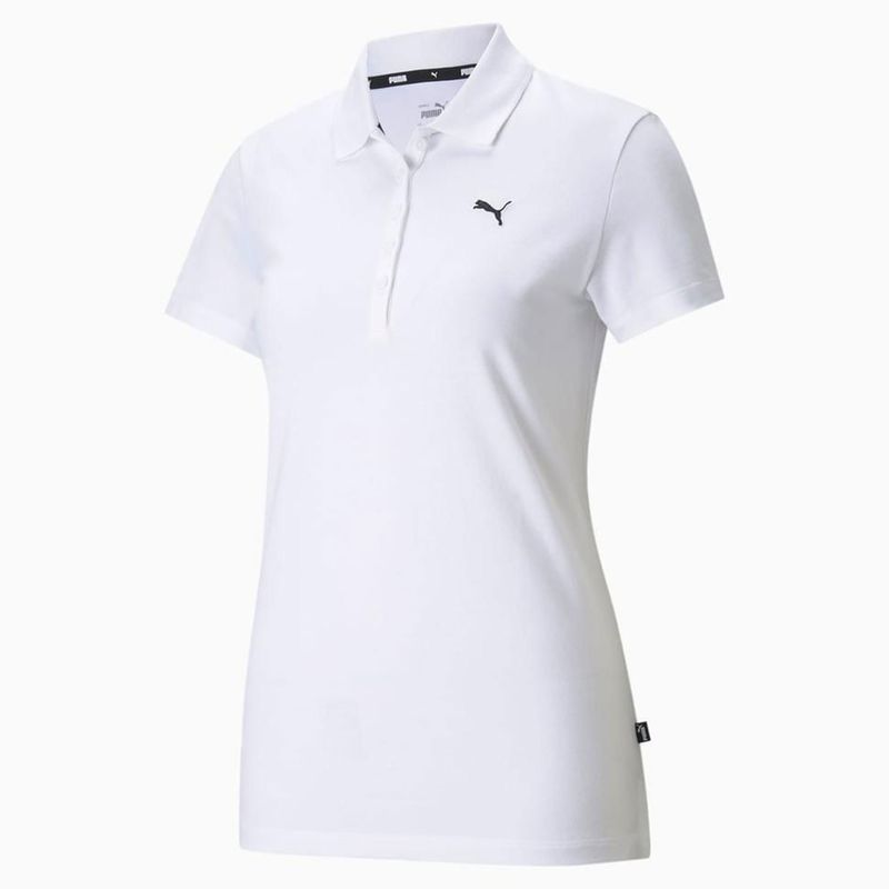PUMA - Camisa Polo Marca Puma Ess Polo W Original Blanco Mujer