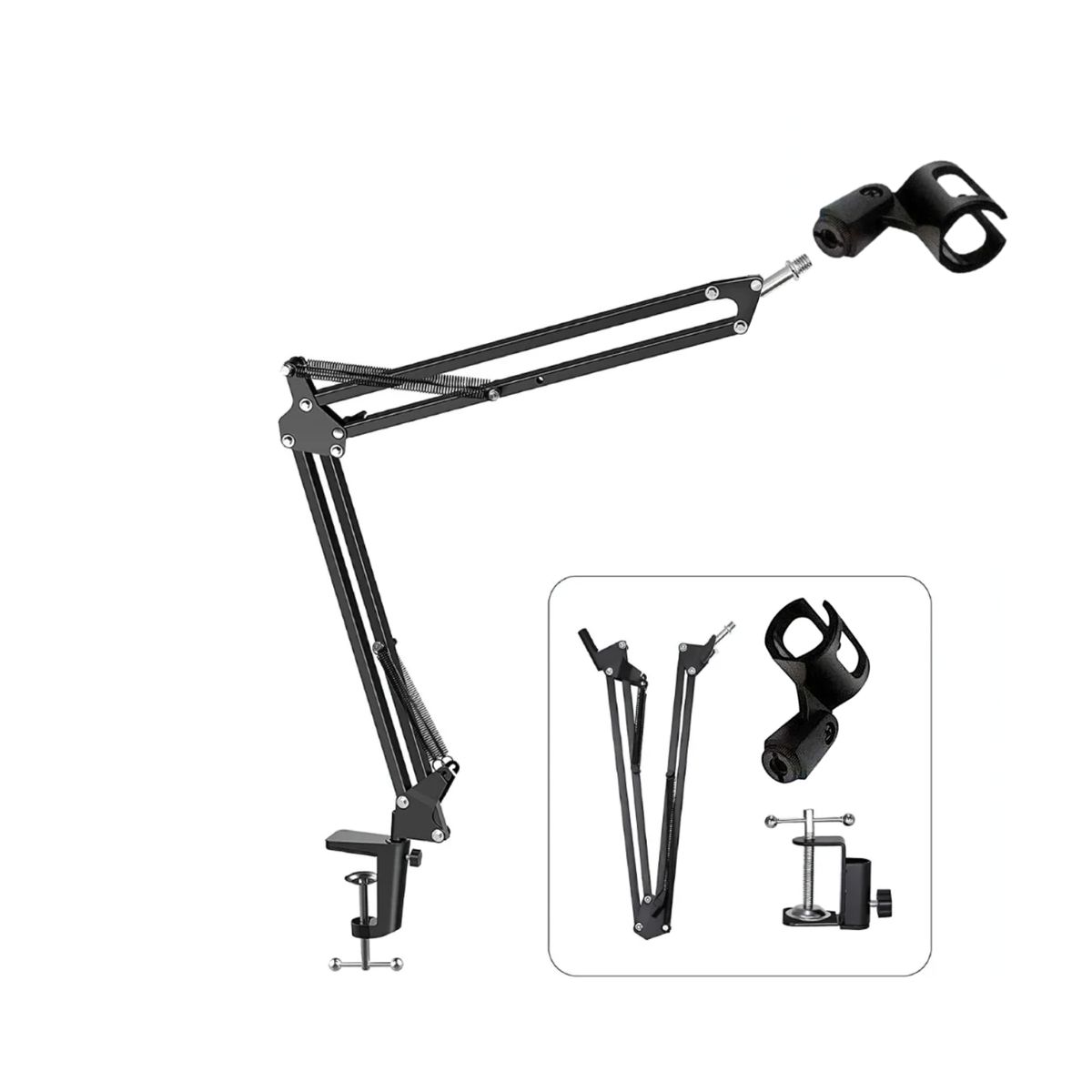 GENERICO - Soporte Micrófono Para Escritorio Con Brazo Ajustable