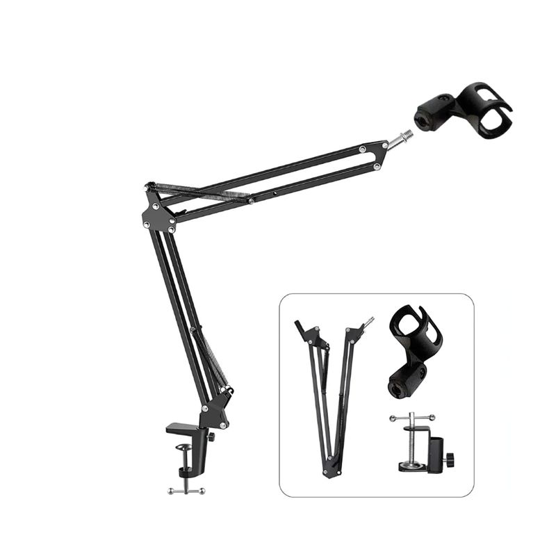 GENERICO - Soporte Micrófono Para Escritorio Con Brazo Ajustable