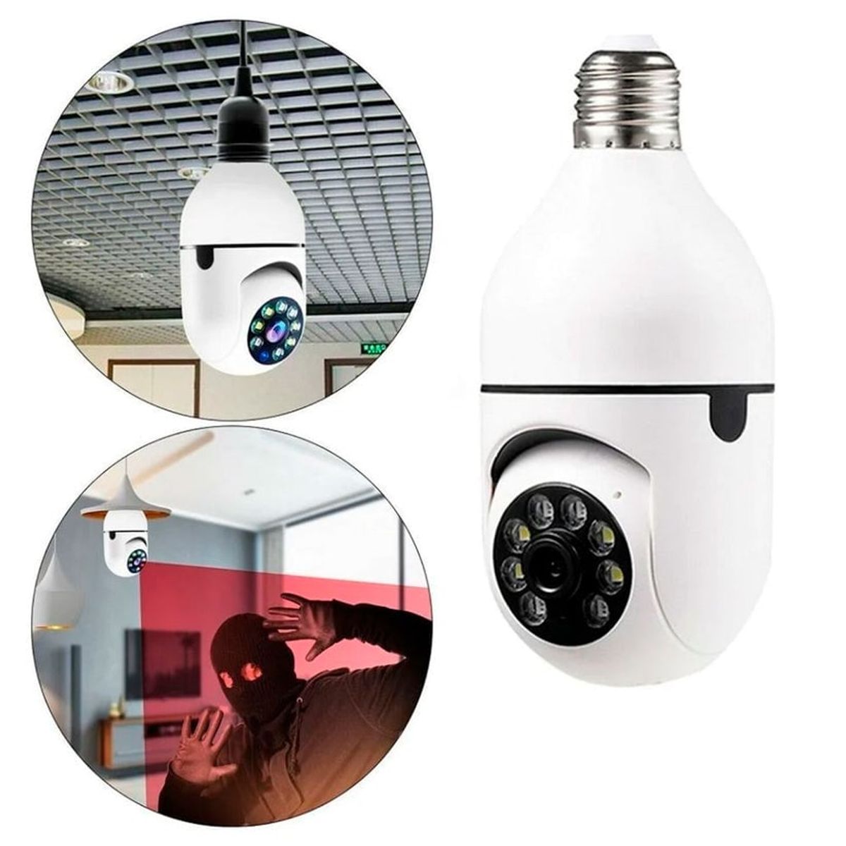 SKY - Camara De Seguridad Bombillo 360 Vision Nocturna ORIGINAL V380