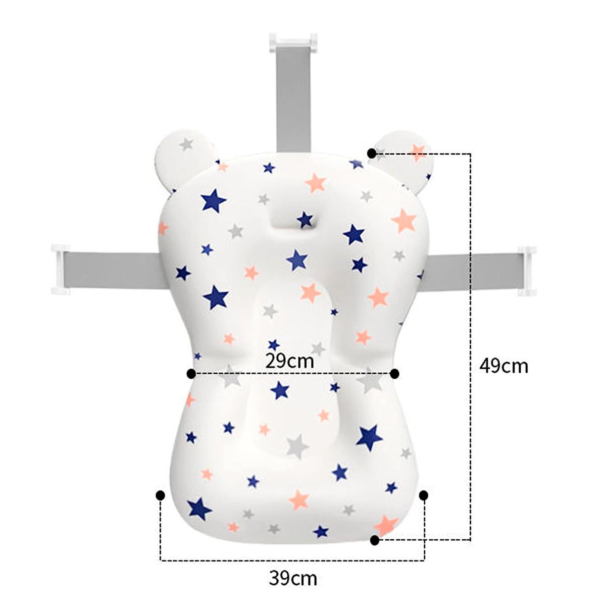 ENFANT'ASY - Cojin Malla Acolchada Para Tina Bañera De Bebe Ergonómica