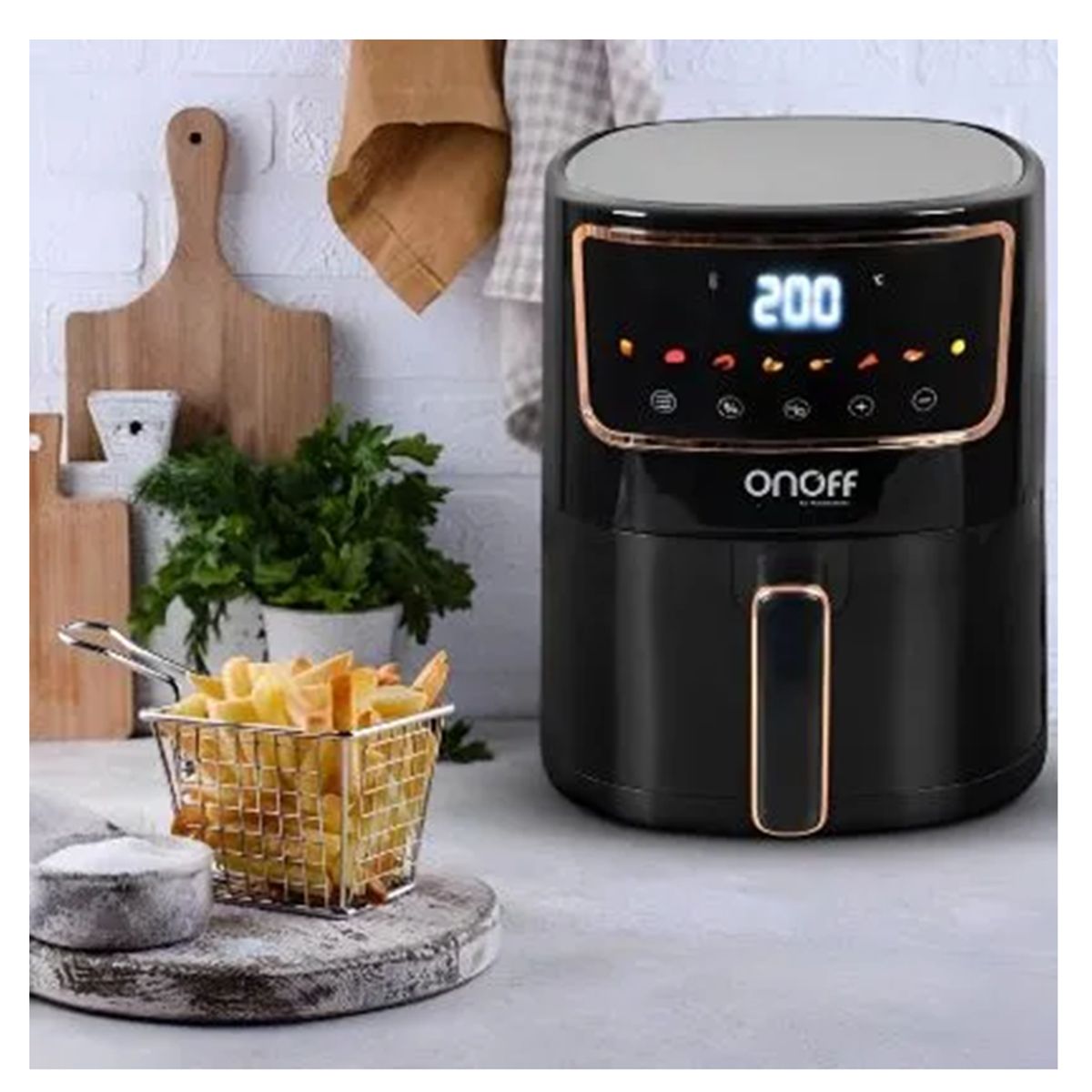 PLUS SOLUTIONS - Freidora de Aire Digital OnOff de 4 Litros RP2108