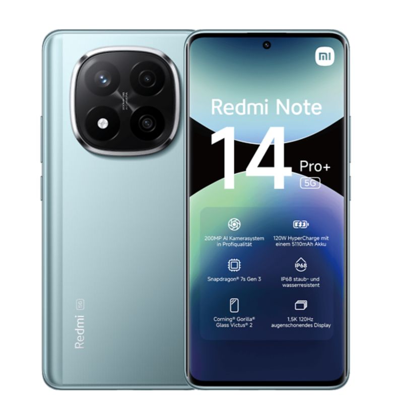 XIAOMI - Celular Xiaomi Redmi Note 14 Pro+ 5G 256GB/8GB RAM Azul