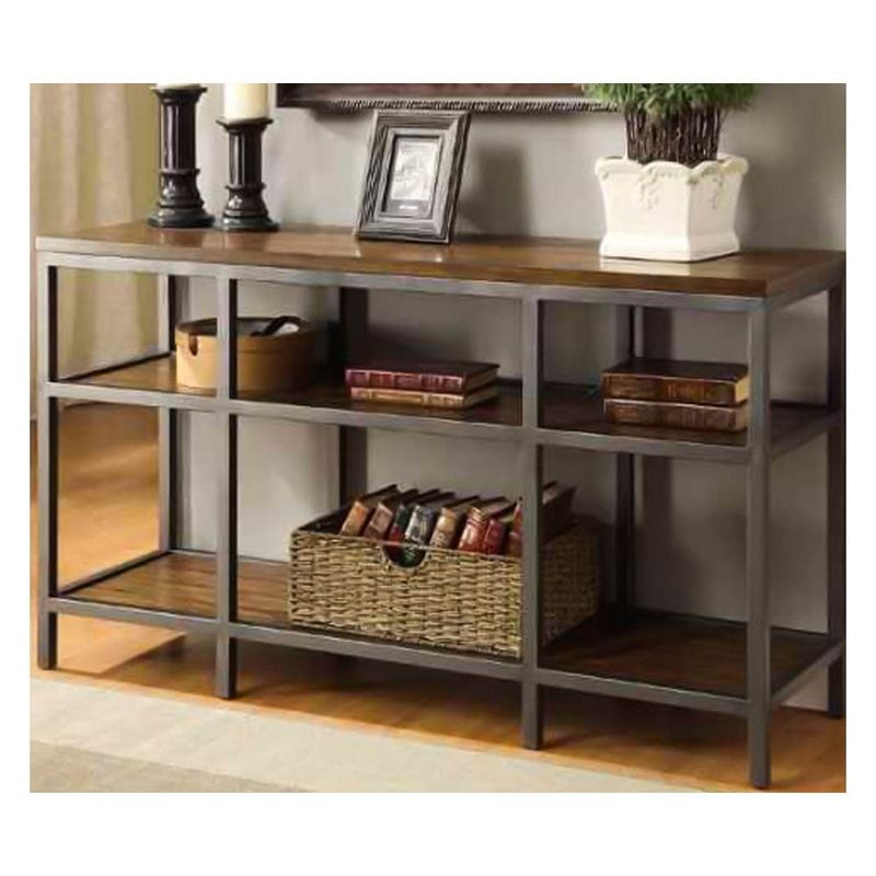 22 GRADOS DECORACION - Recibidor Repisa Mar Rustico Industrial 140x50x110cm