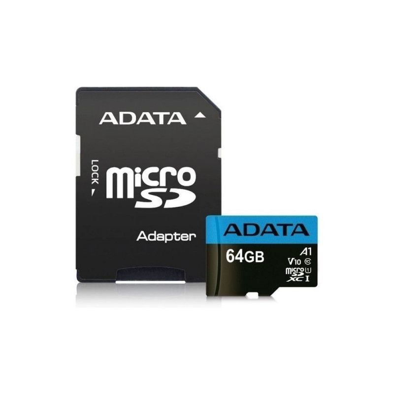 ADATA - ADATA Memoria Flash Premier 64GB MicroSDXC UHS-I Negro