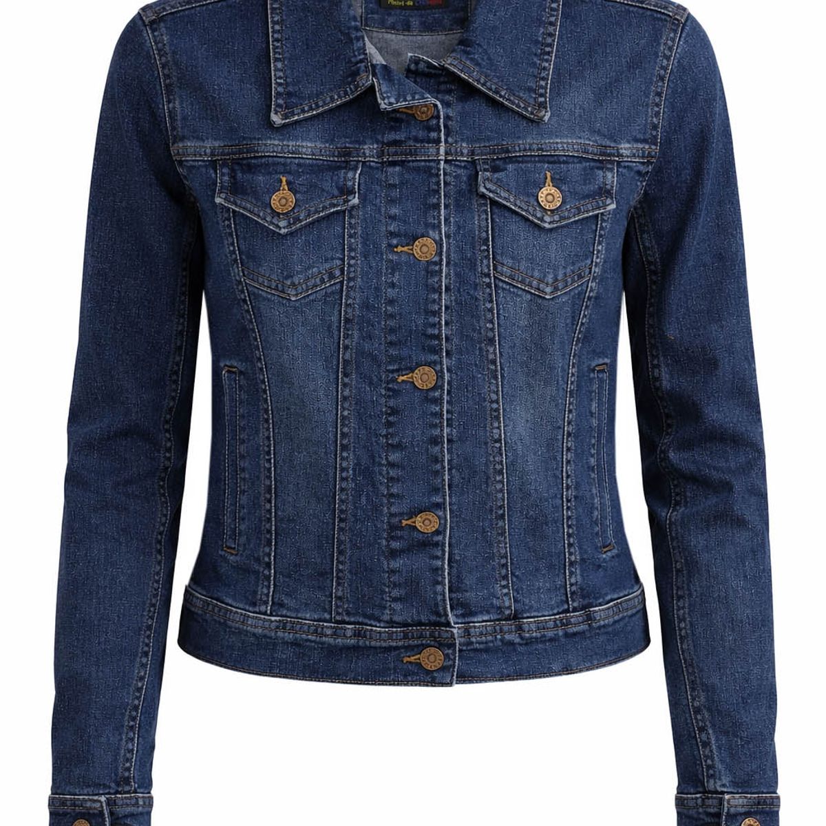 MODA EN CIRCUITO - Chaqueta En Jean Para Mujer AZUL OSCURO