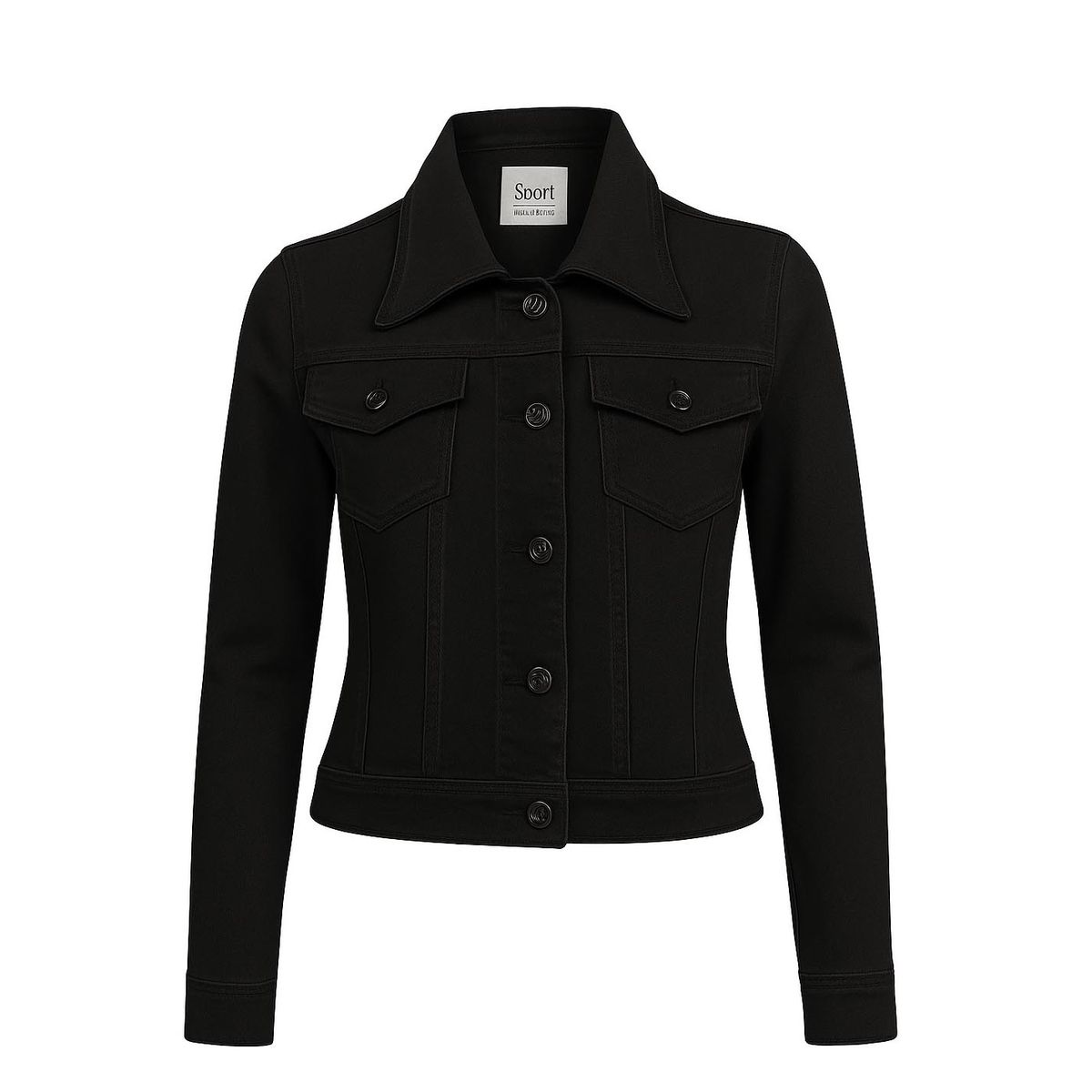 MODA EN CIRCUITO - Chaqueta En Jean Para Mujer Color NEGRO