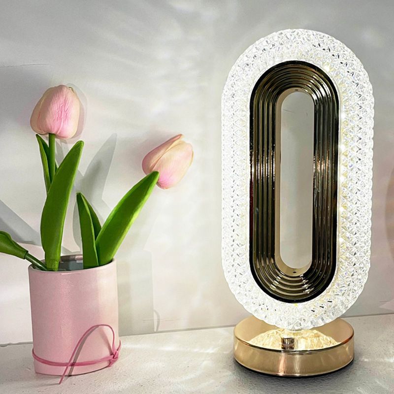 GENERAL - LAMPARA CRISTAL RECARGABLE DECORACION HOGAR MULTICOLOR