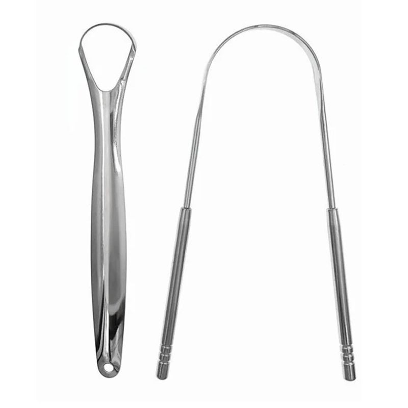 GENERICO - Set Raspador Lingual Limpiador De Lengua Acero Quirurgico