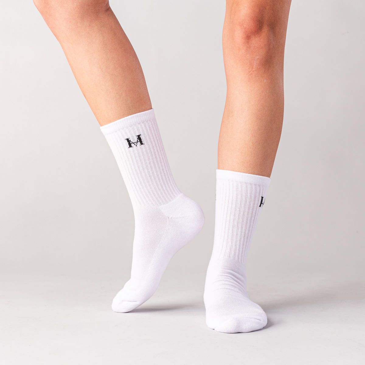 MARIO HERNANDEZ - Medias Monocroma Blanco MH Socks