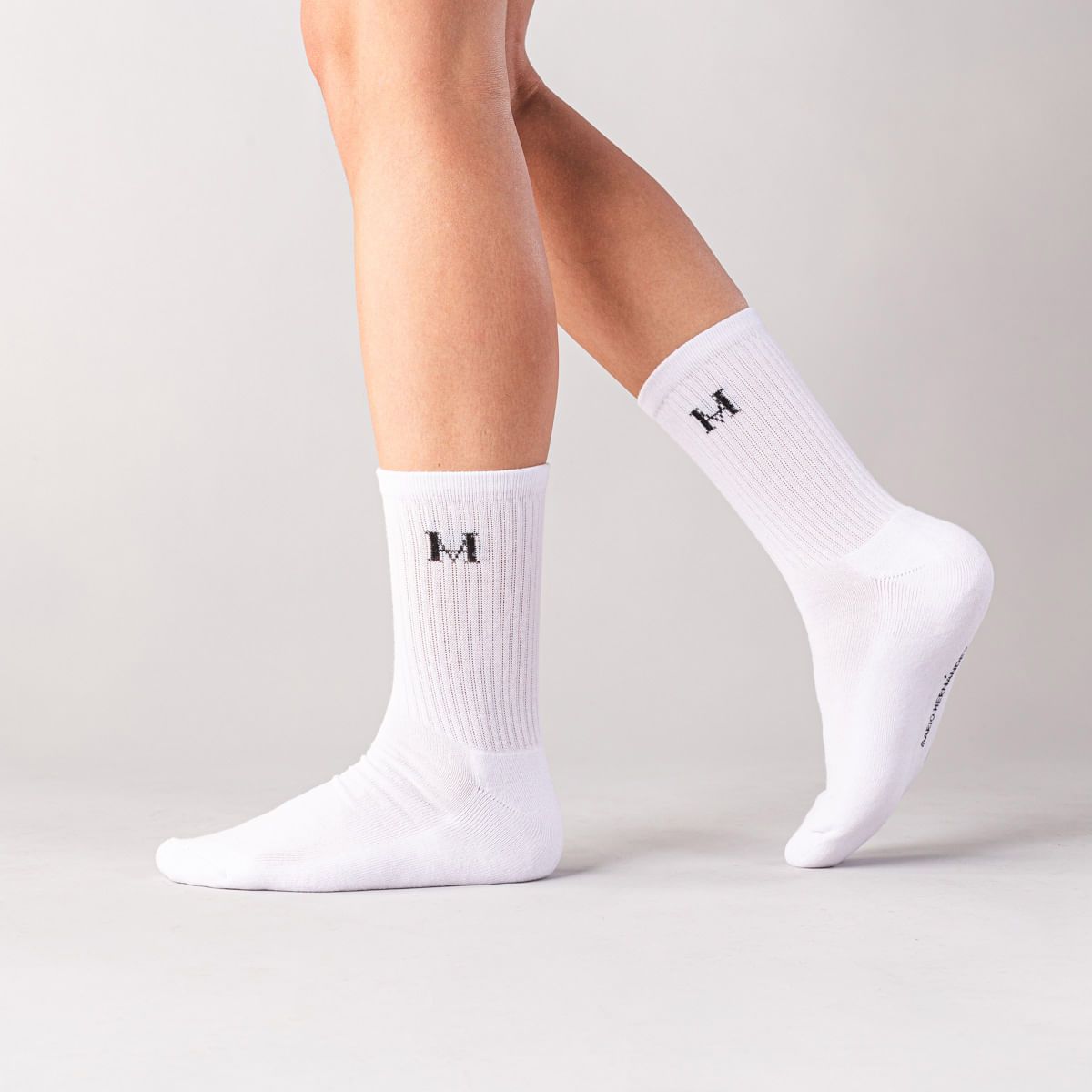 MARIO HERNANDEZ - Medias Monocroma Blanco MH Socks