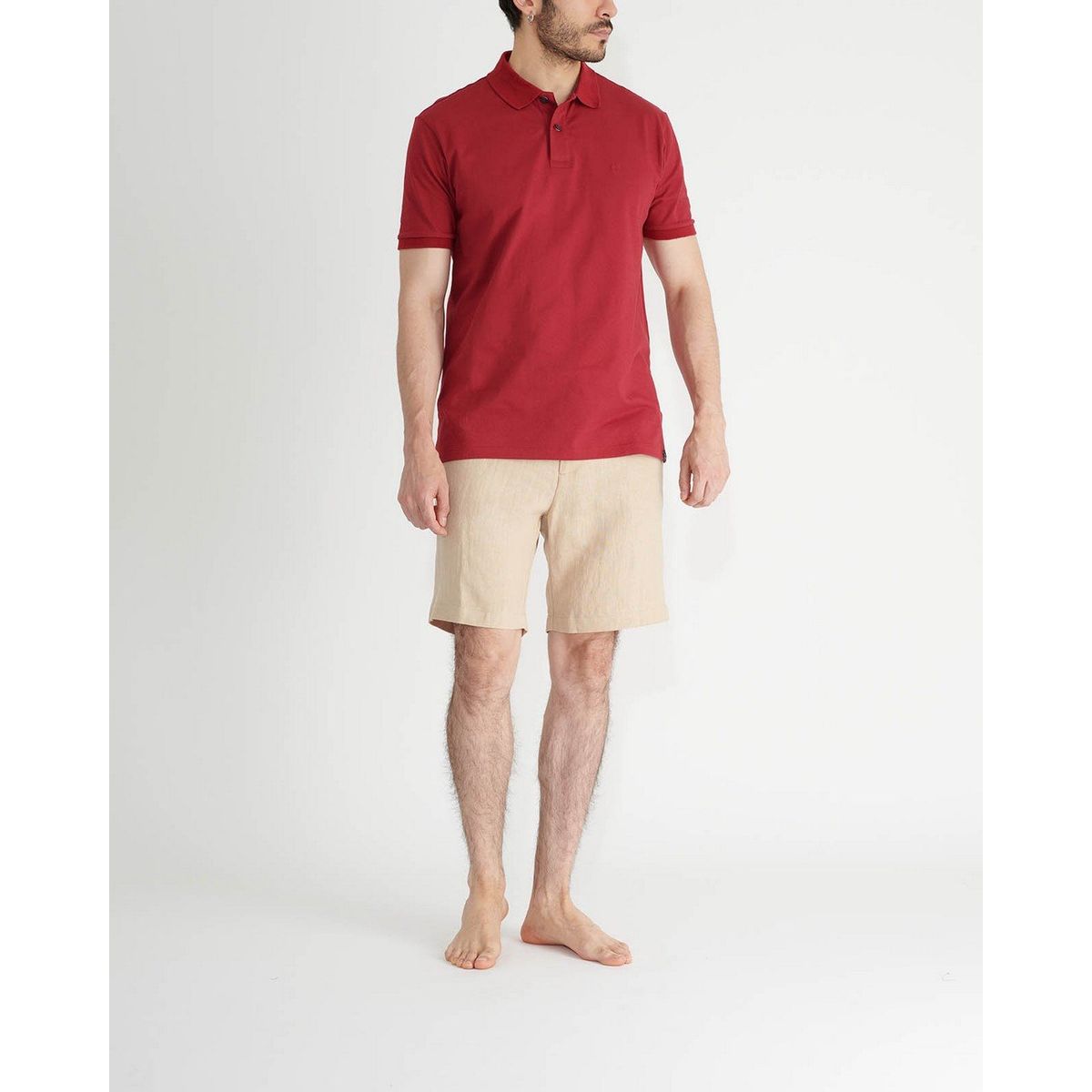 NO DRAMA - Camiseta polo NO DRAMA Rojo POLOMNHPREDW