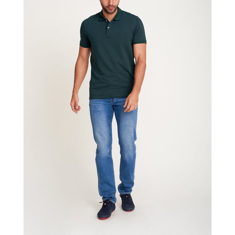 NO DRAMA - Camiseta polo sin bolsillos algodon NO DRAMA Verde POLOSINBVEROSC