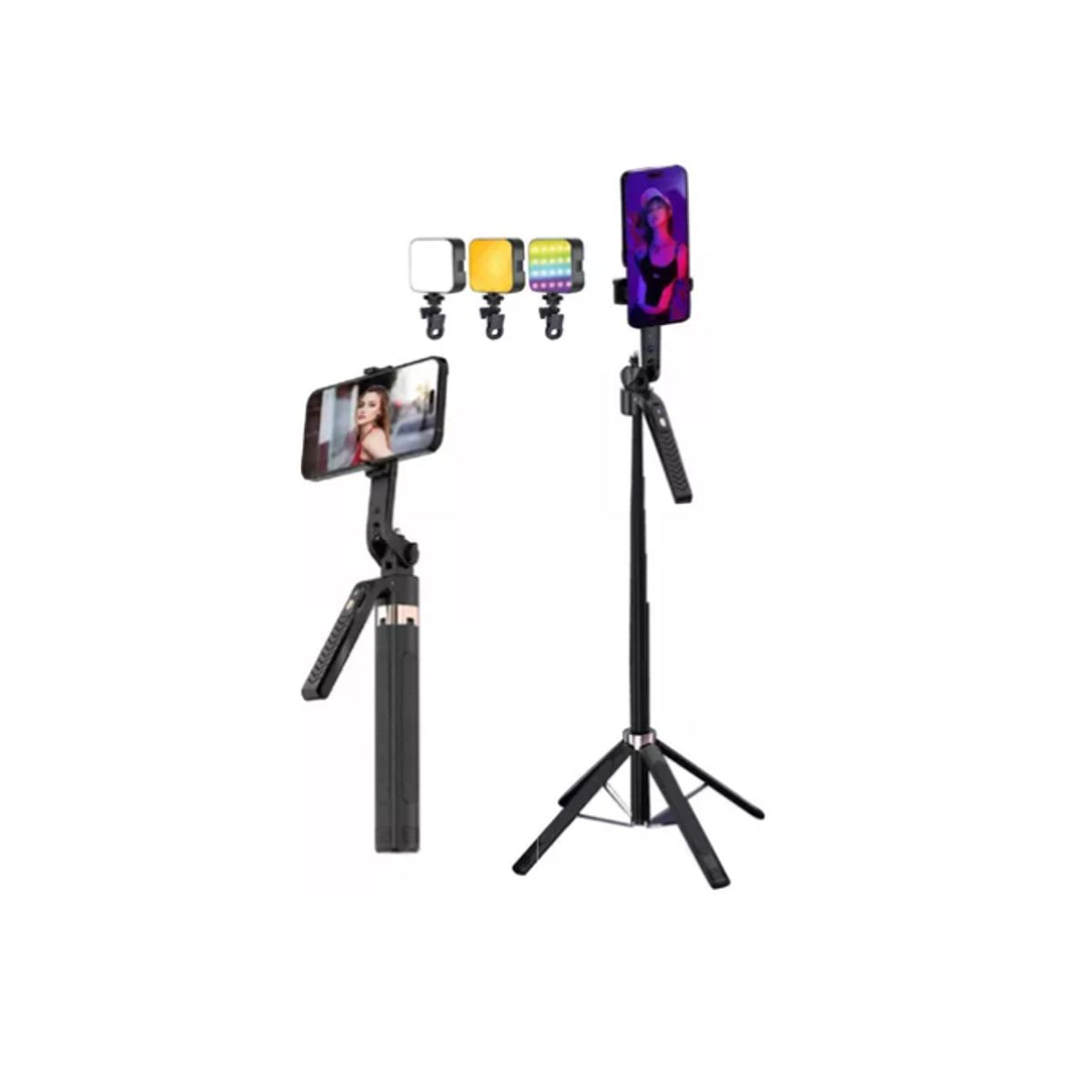 INNOVA - Palo Selfie Seguimiento Facial Trípode Todo En 1 Selfie Con Bluetooth