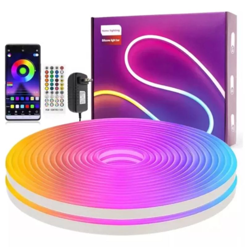 GENERICO - Tira Led Neón 7mts Rgb Rítmica Por Voz Micrófono Incorporado
