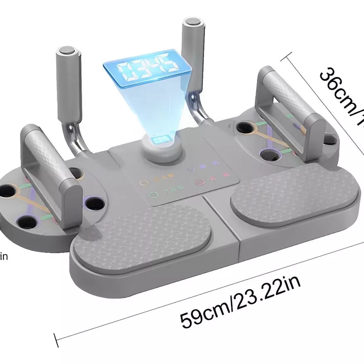 MILOPTS - Tabla Multifuncional Push Up Fitness 5 En 1 con Cronometro