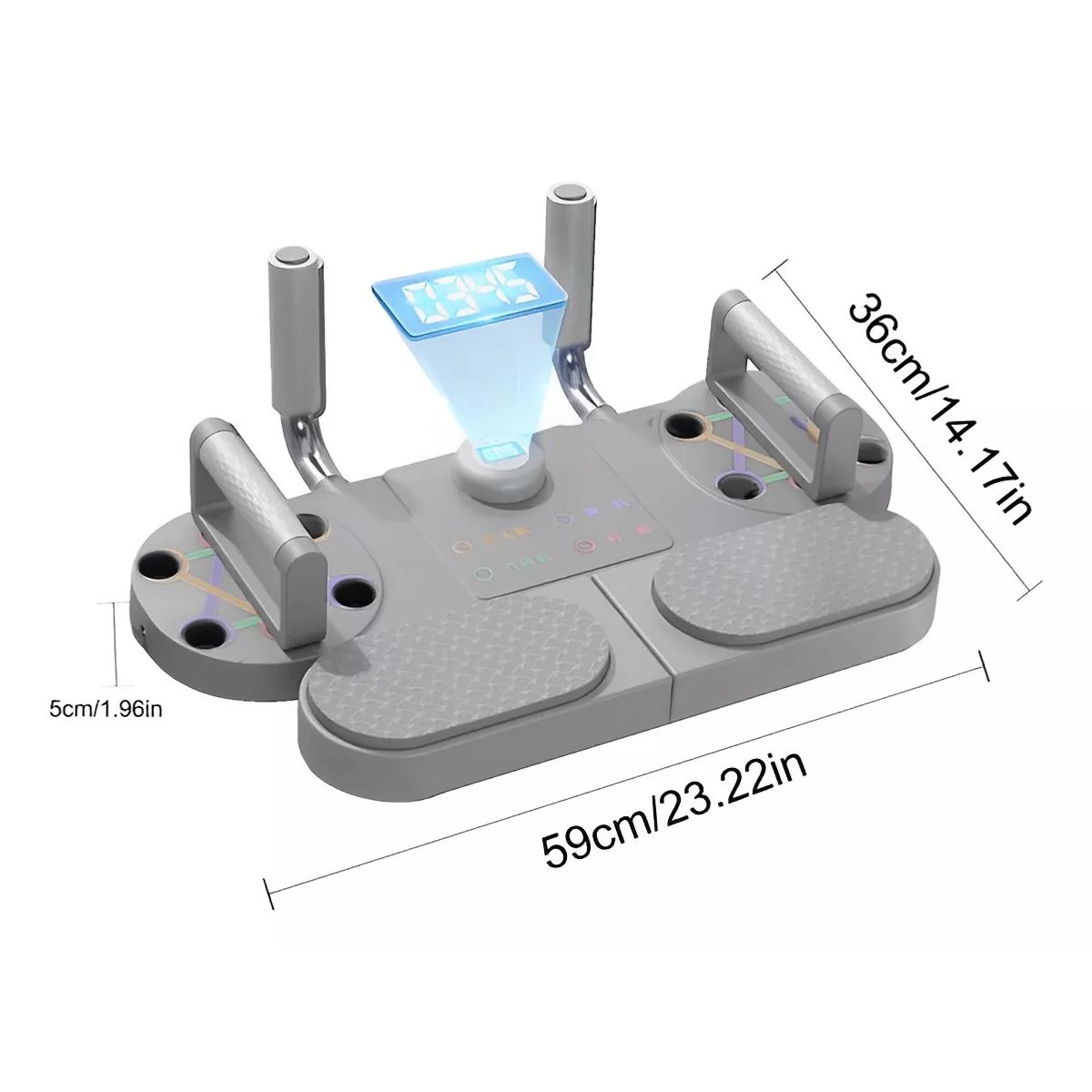 MILOPTS - Tabla Multifuncional Push Up Fitness 5 En 1 con Cronometro