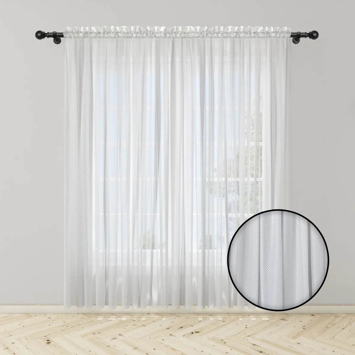 ADVANCE - Cortina Nube en Velo Muselina 3 mts x 2.10 mts Entero