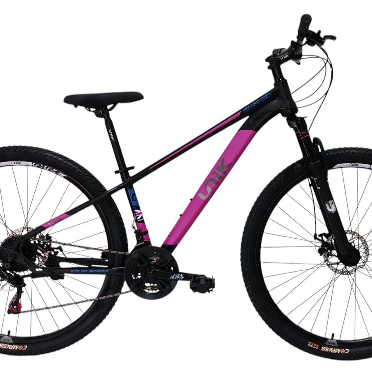 GENERICO - Bicicleta Todoterreno Rin 29 Color negro morado Talla S